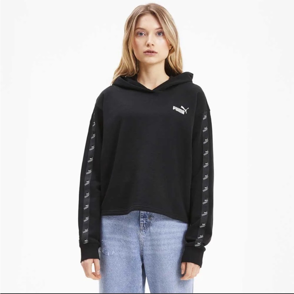 Puma Women's Black Amplified Hoodie